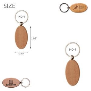 Customizable Wooden Multi Shapes Keychain 16