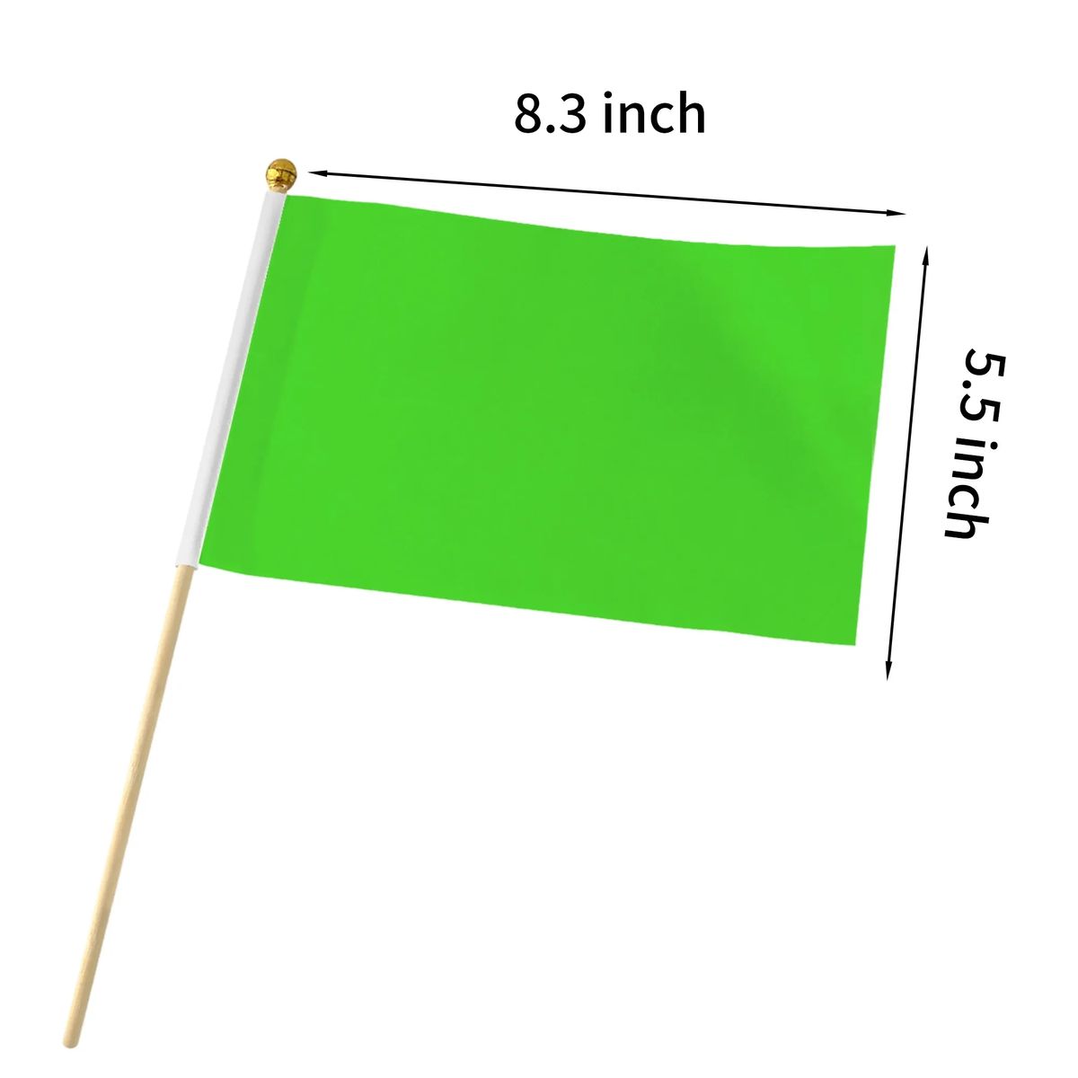 Small Handheld Polyester Flag with Durable Handle 6