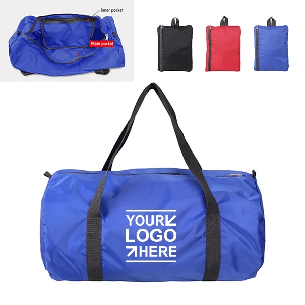 37L Nylon foldable zipper duffle bag 2