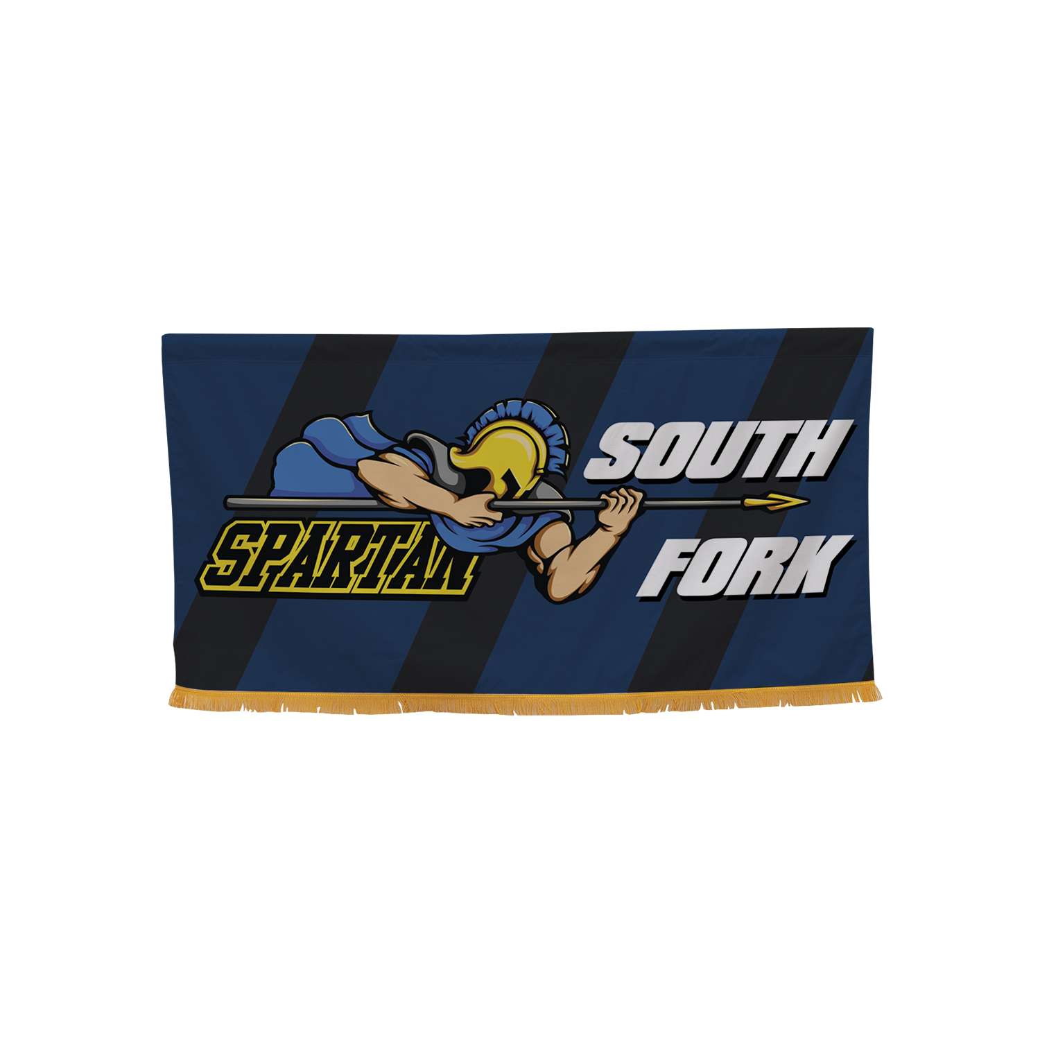 3' x 6' Parade Banner Straight Bottom Graphic with Gold Fringe