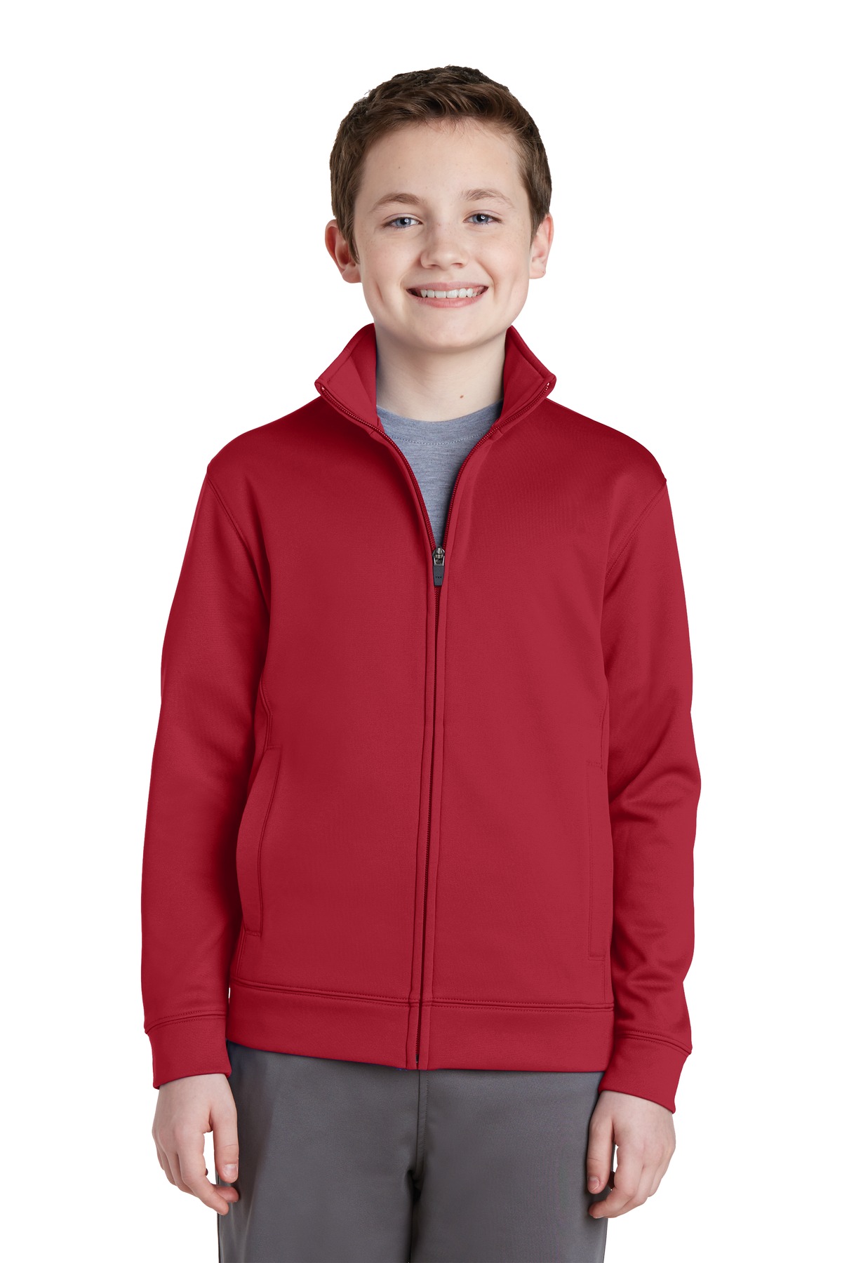 Sport-Tek® Youth Sport-Wick Fleece Full-Zip Jacket 17