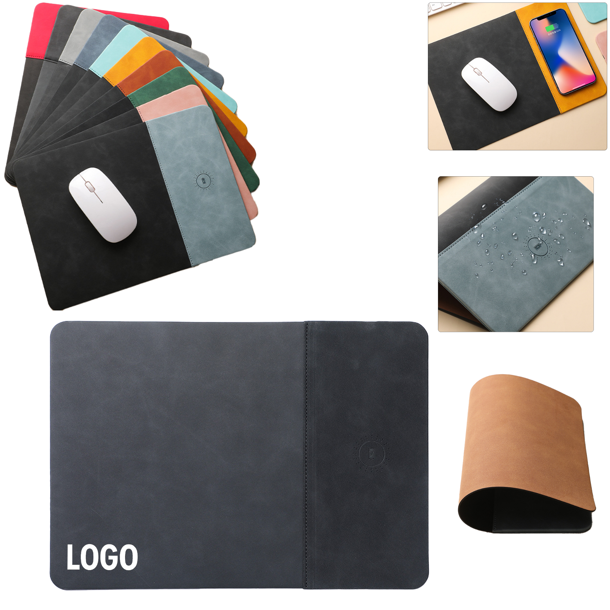 Wireless Charging Desk Mouse Pad 2