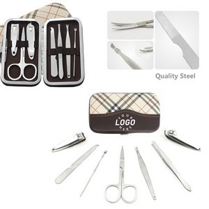 Cross Stripes Surface 7 Pieces Manicure Set 5