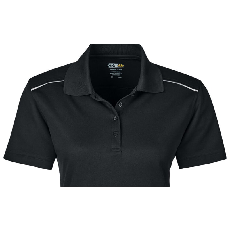 CORE365 Ladies' Radiant Performance Piqué Polo With Reflective Piping 2