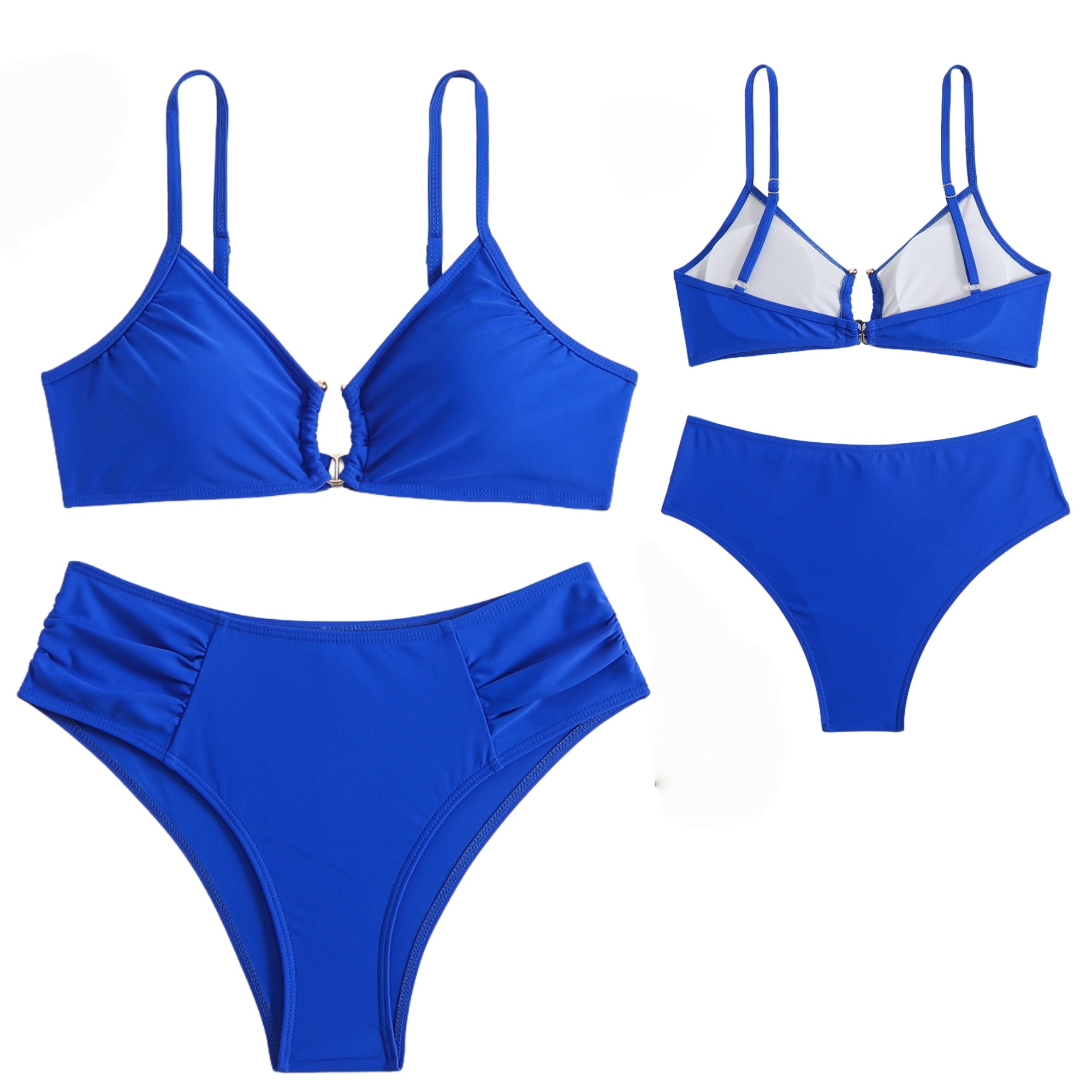 Two Piece Double Strap Bikini Set 2