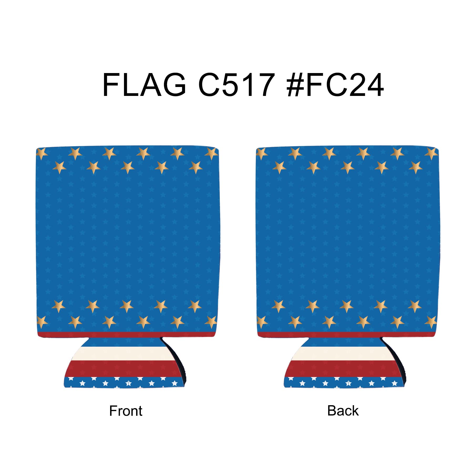 Free Shipping Flag Design Sublimated Collapsible Can Cooler 4