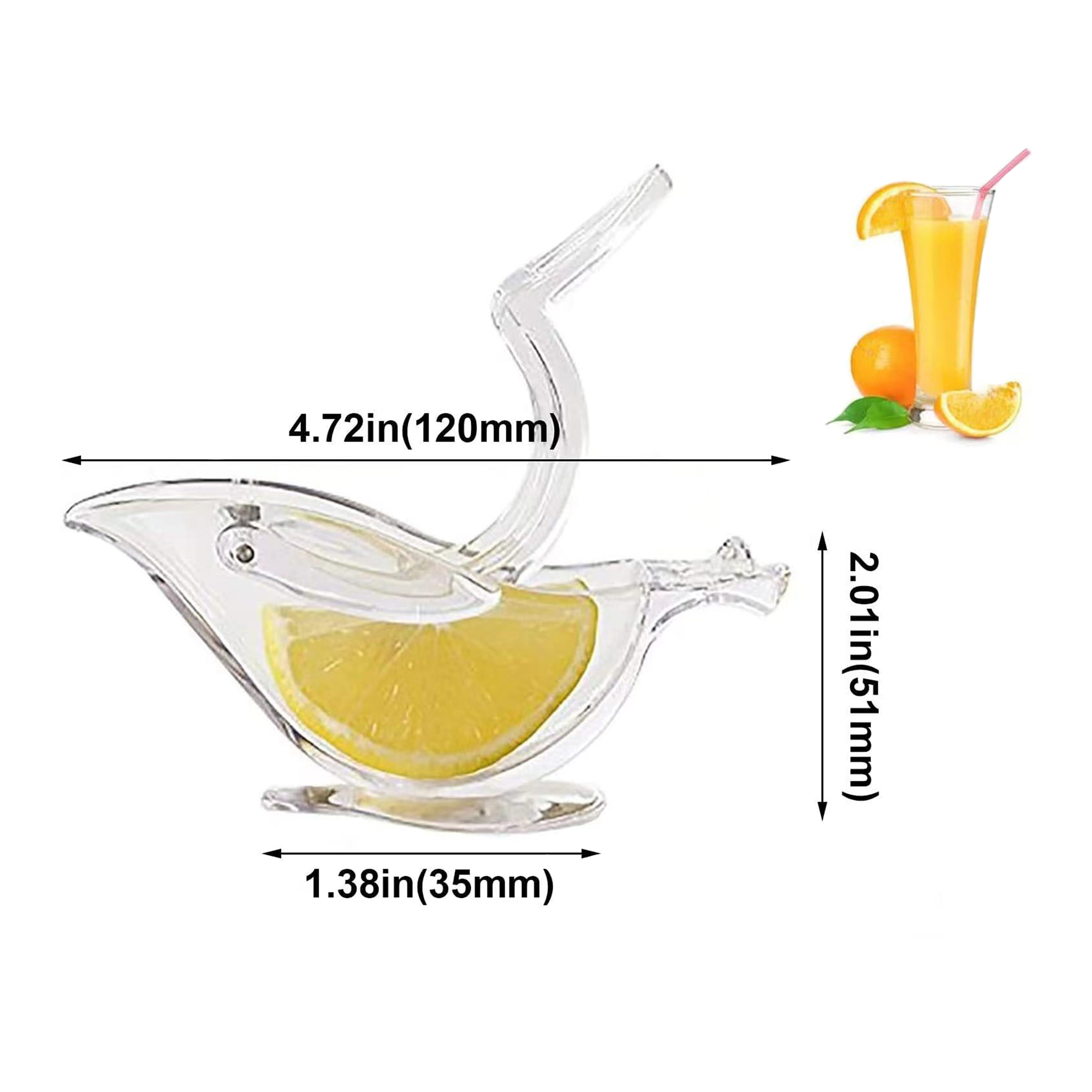 Customizable Elegant Bird Shape Acrylic Manual Squeezer 3