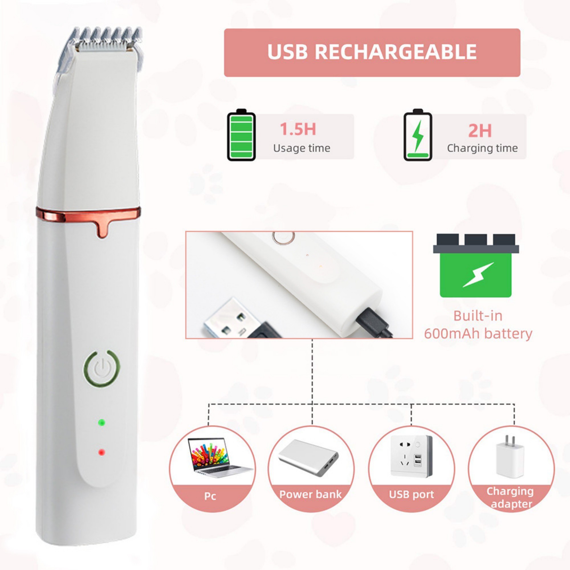 4 Blade Professional Pet Grooming Kit 2