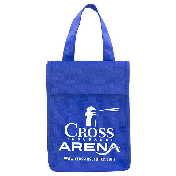 6-1/2"W x 9"H x 3 ½"Gusset - "BAG-IT" Value Priced Lightweight Lunch Tote Bag 6
