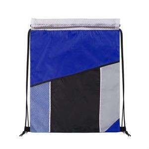 Two Tone Waterproof Mesh Cinch Bag 11