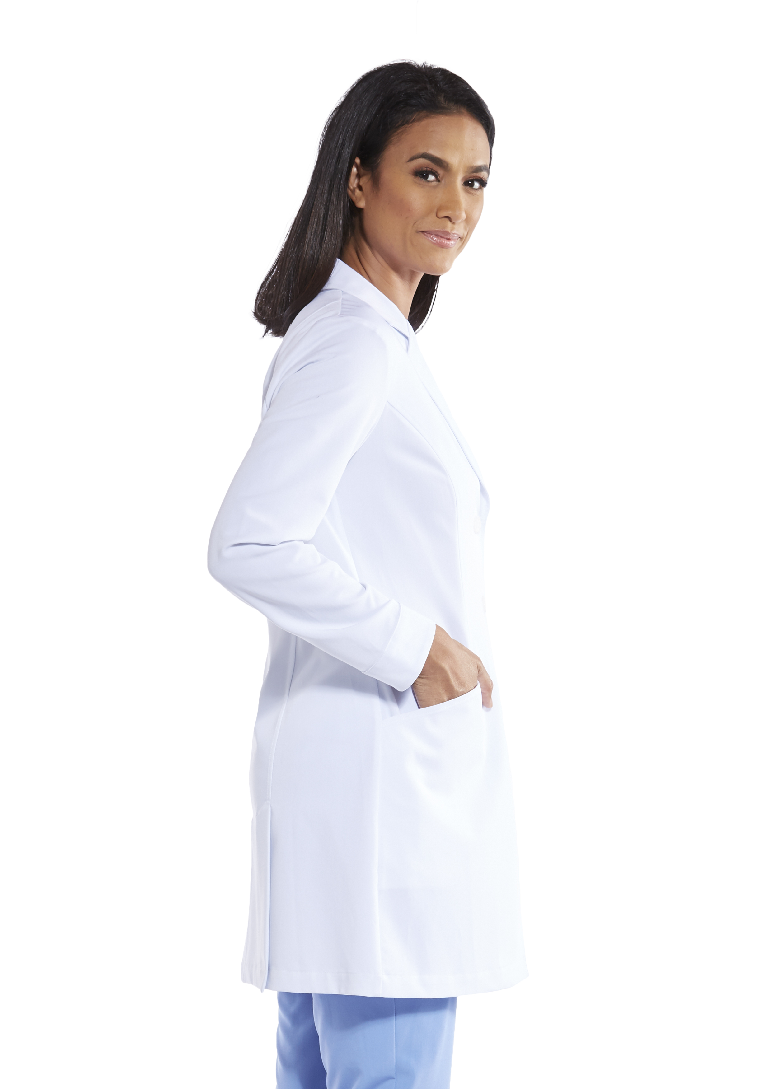 Grey's Anatomy Signature - Women's Two-Pocket 34" Mid-Length Eve Lab Coat 4