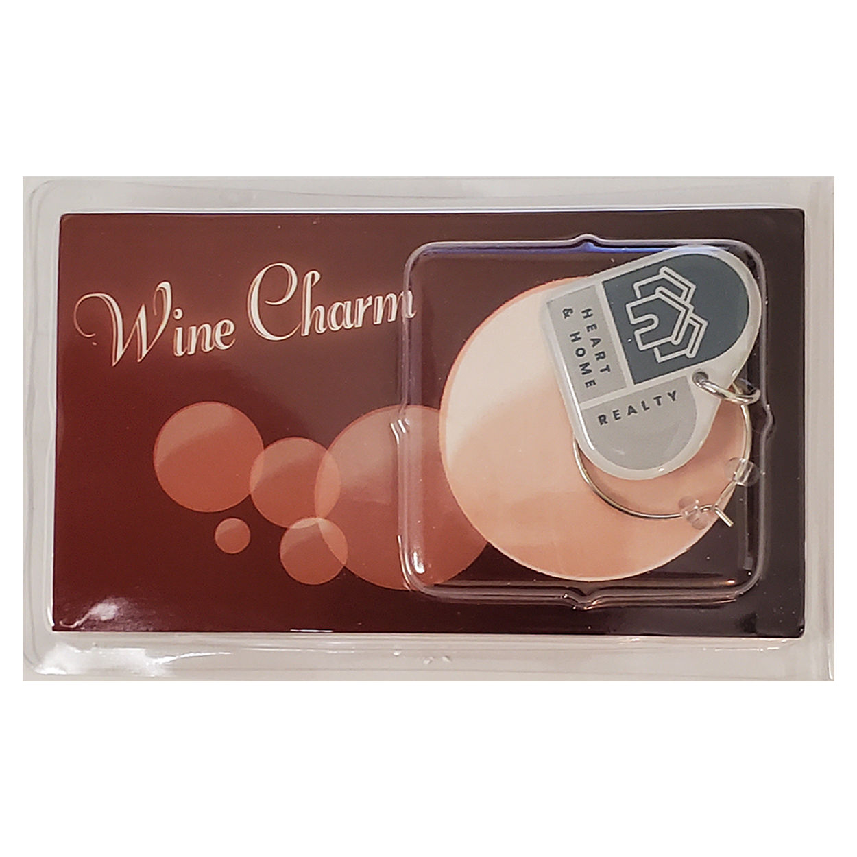 Wine Glass / Coffee Mug Charm with single sided custom shape from 1.1 - 2 Sq. In. 5