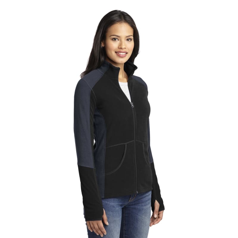 Port Authority Women's Colorblock Microfleece Jacket. 5