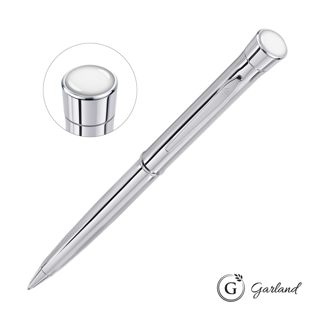 Garland® Signature Custom Twist Ballpoint Pen - Chrome 4