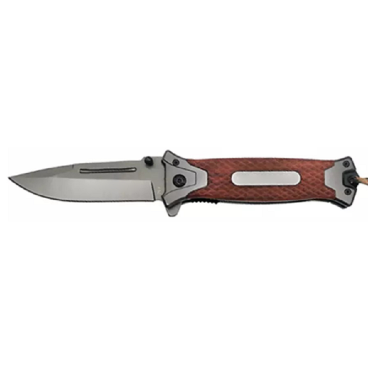 ApexBlade - Wood Folding Tactical Pocket Knife With Stainless Steel Blade With Clip 3
