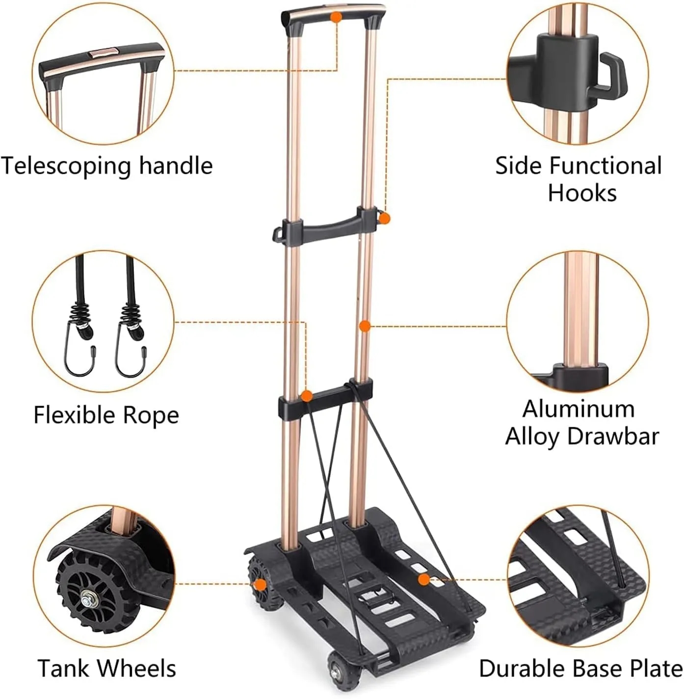 Portable Folding Luggage Cart 2