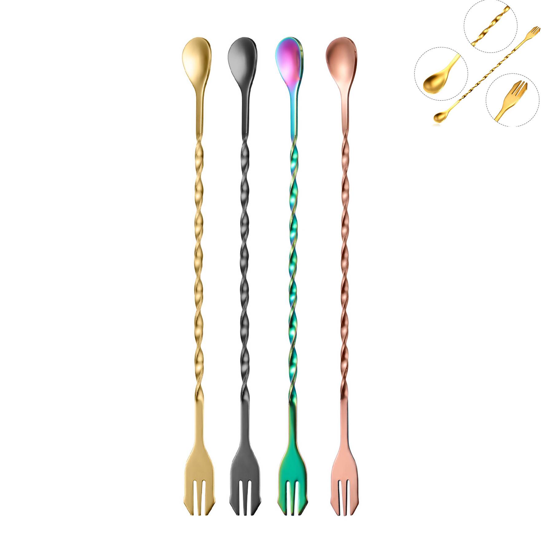 Double headed stirring spoon 9
