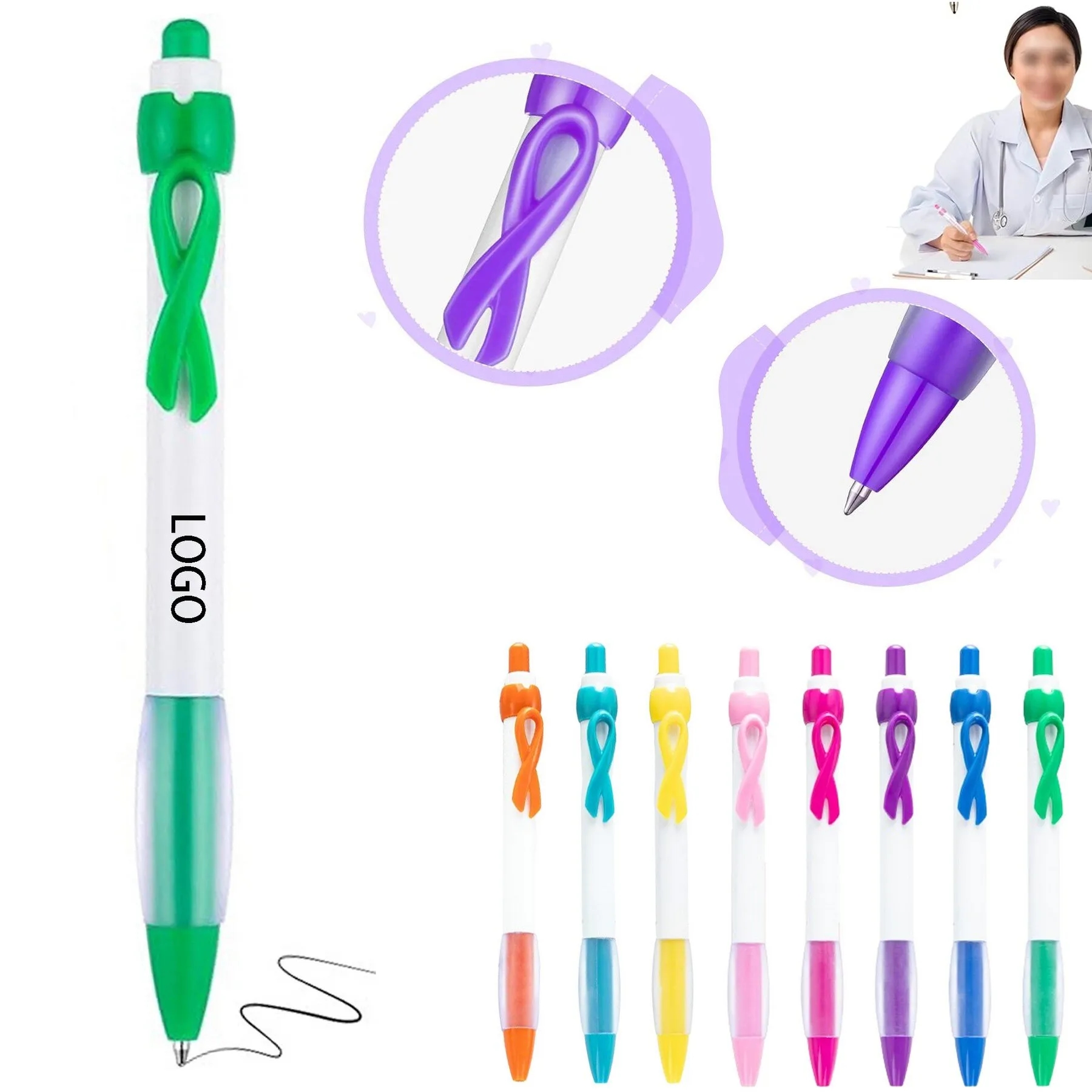 Breast Cancer Awareness Ribbon Pen 2