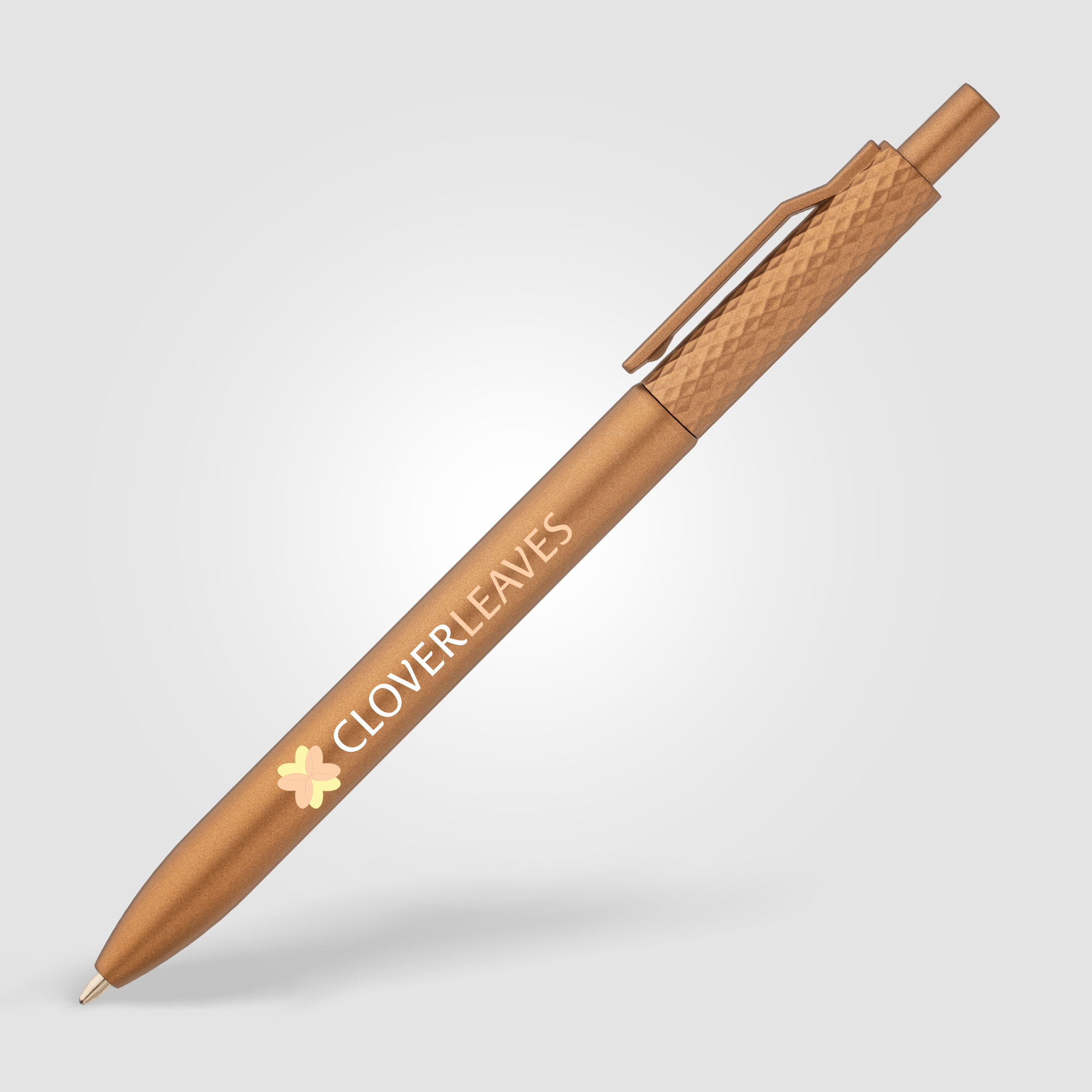 Vale Recycled Plastic Diamond Textured Metallic Pen 16