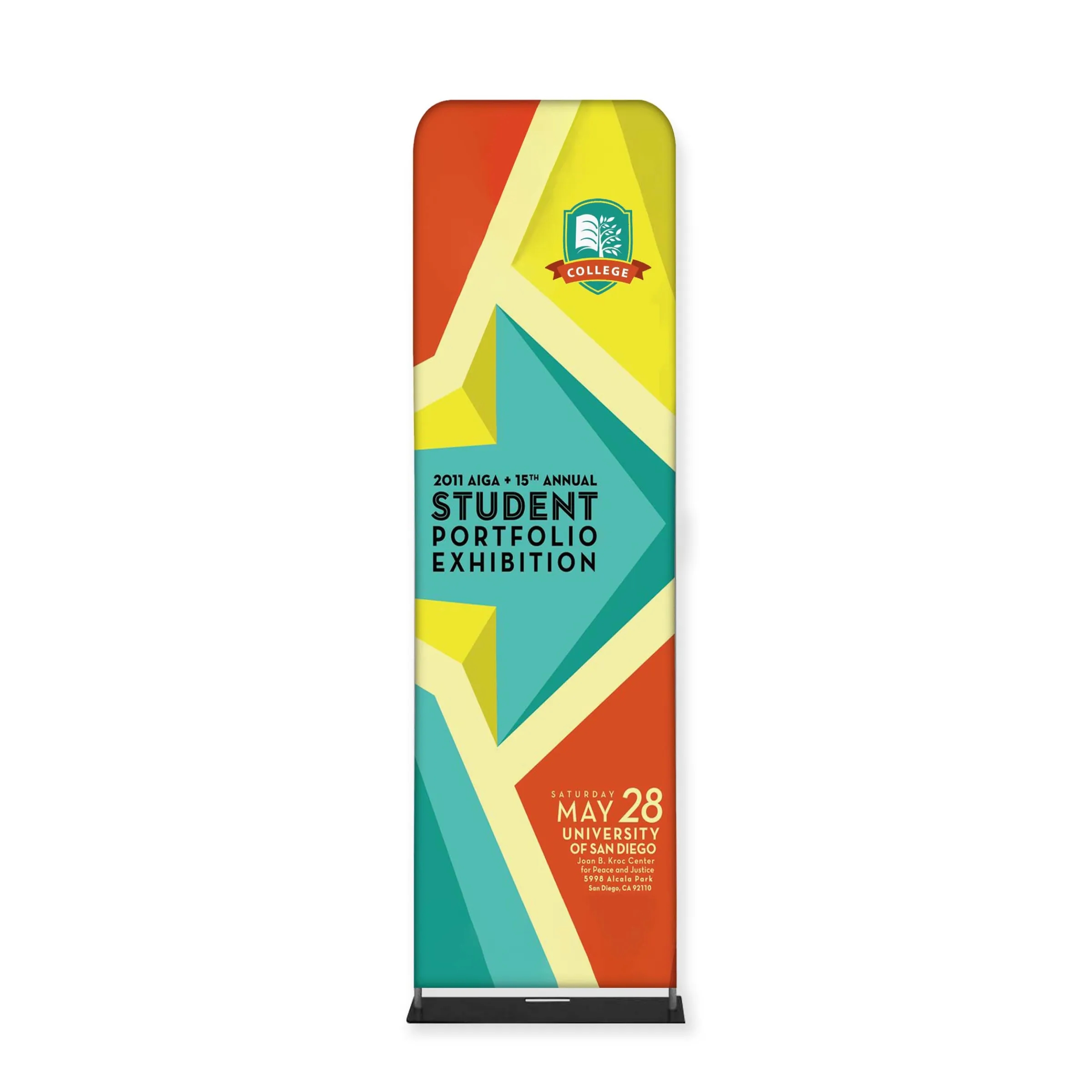 Tube Banner, Double Sided Digitally Printed - 7.5'x2' 2