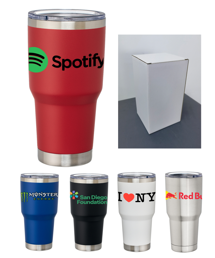 Union Printed - 30oz Double Wall SS Vacuum Bottle - Full Color Wrap Print - Includes Gift Box Packin 1