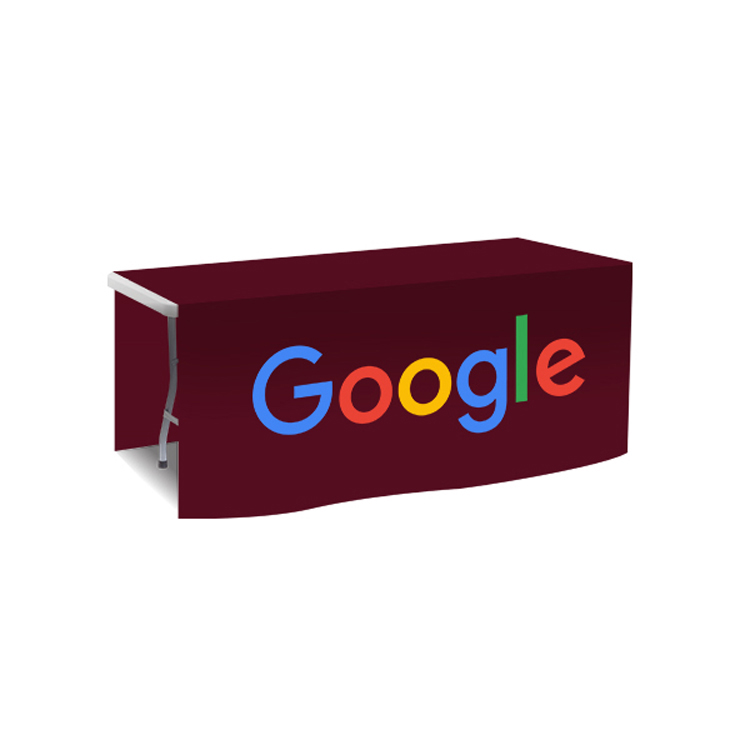 72 in. x 88 in. PolyKnit™ Table Drop (Full Color Logo) 60