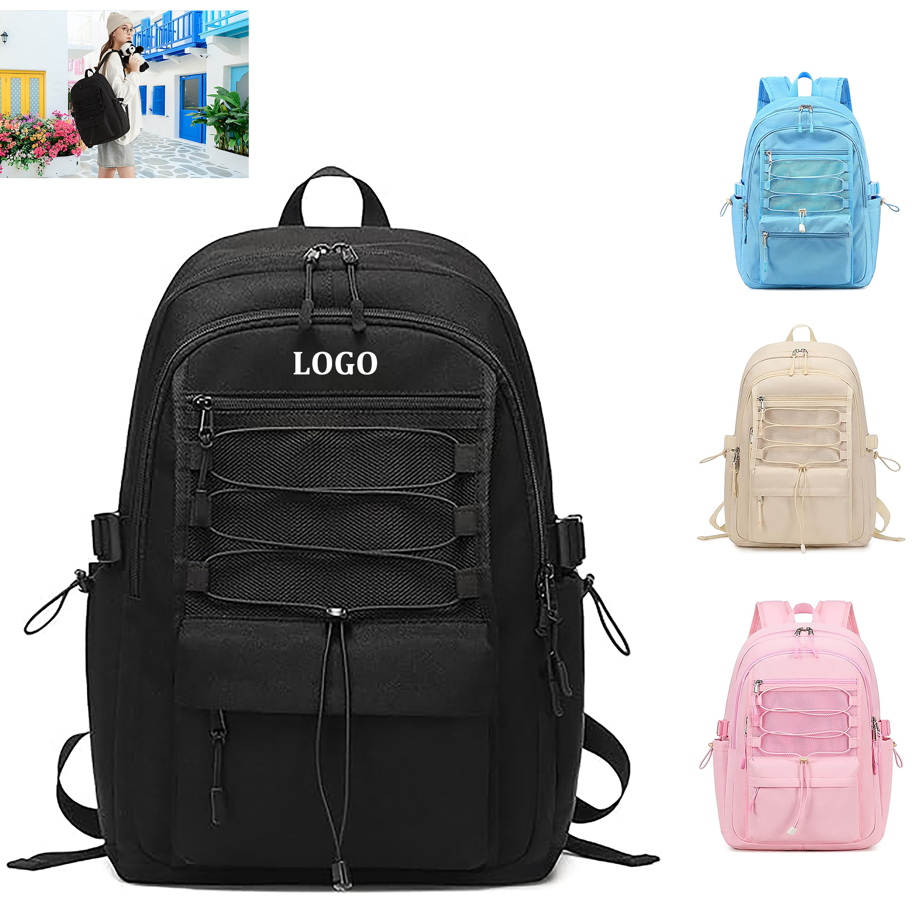Unisex School Travel Backpack 2