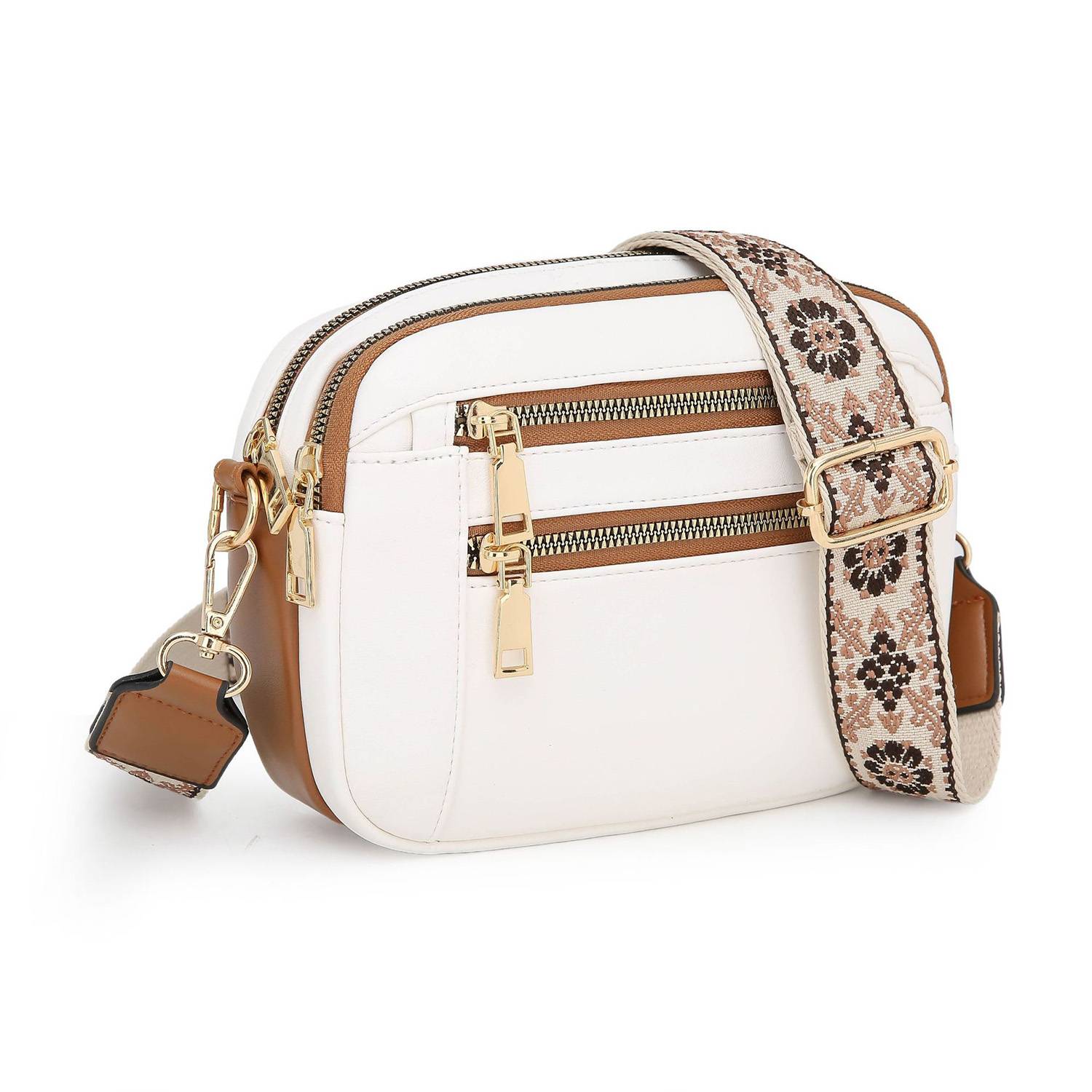 PU Leather Waterproof Crossbody Bags w/ Adjustable Strap 4