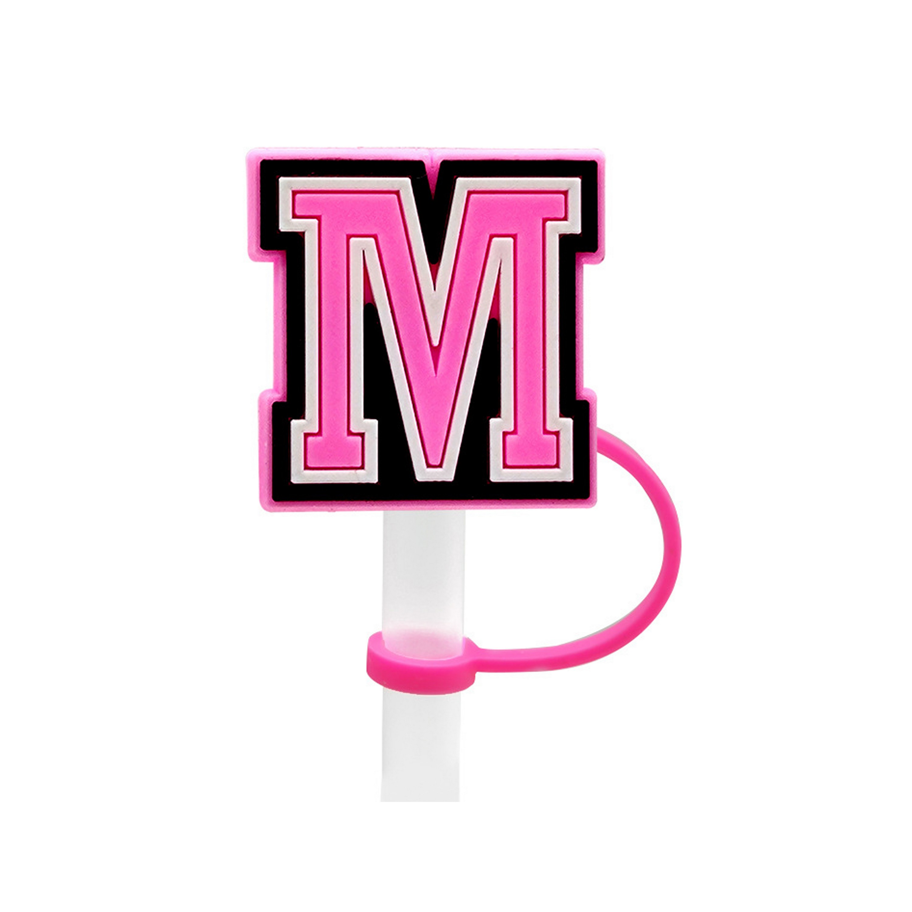 Decorative Letter Style Straw Topper 8