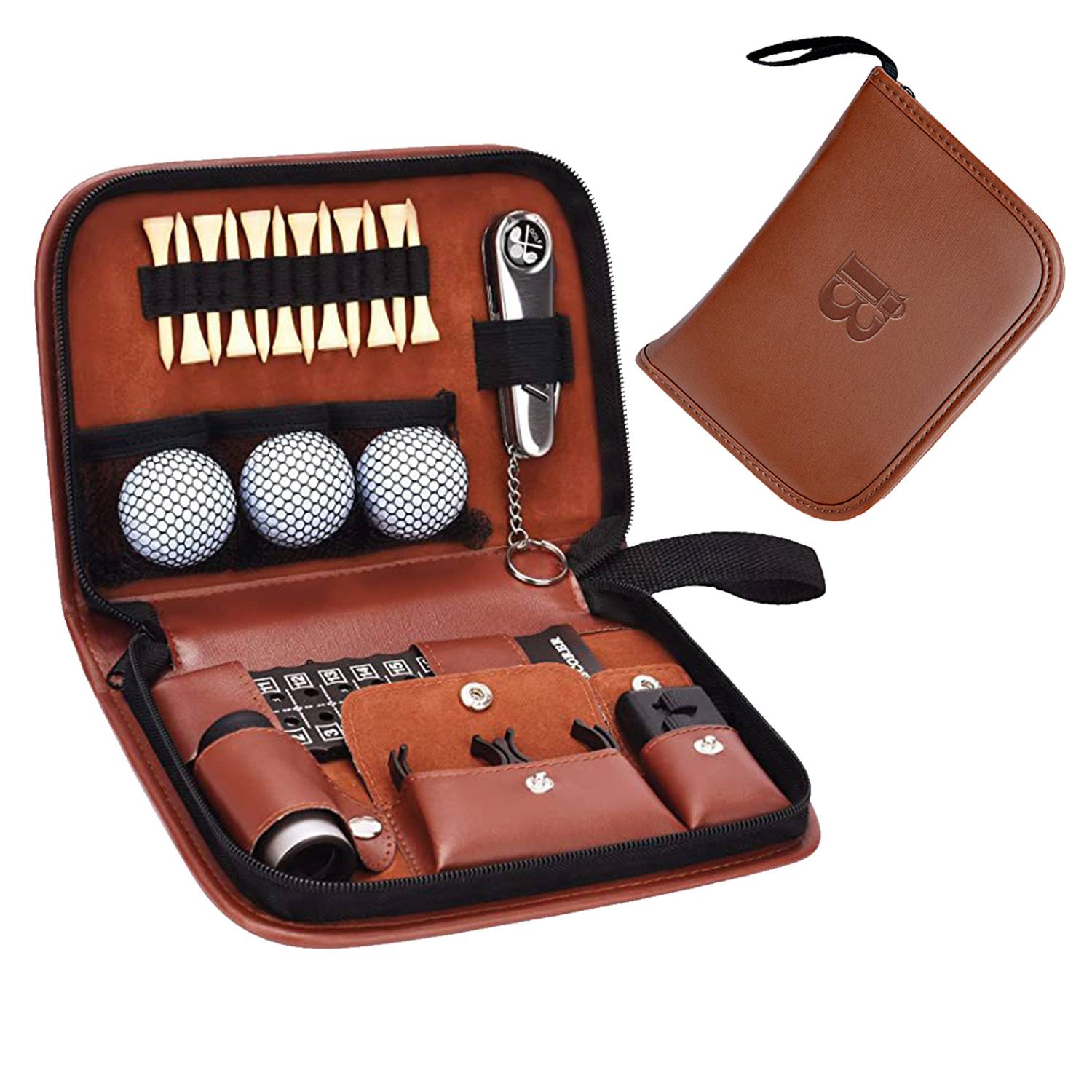 PU Leather Golf Accessory Case Handbag 2