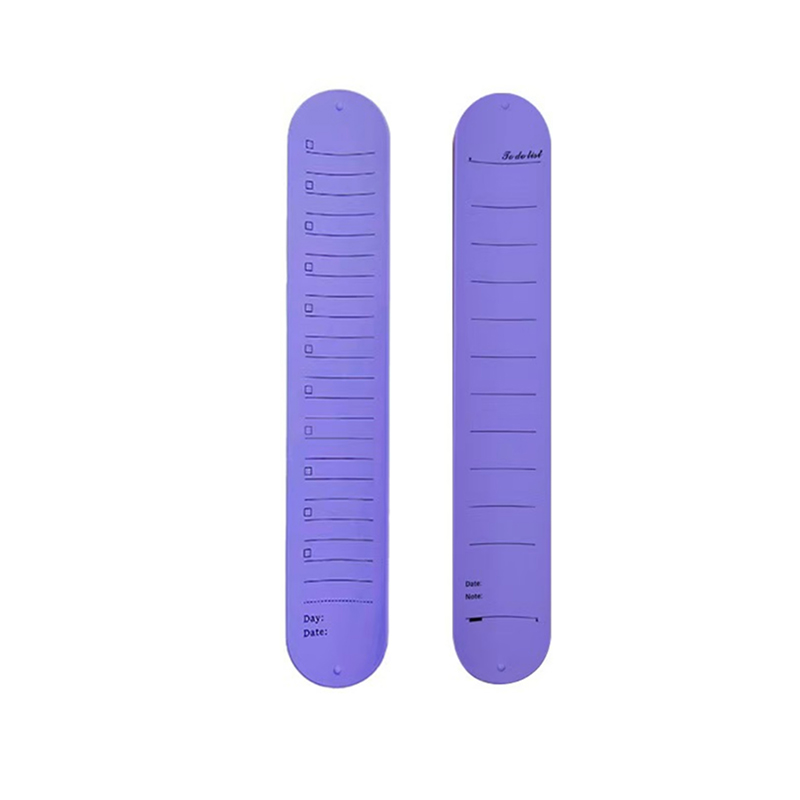 Reusable Silicone Memo Pad Slap Wristbands with Ruler 1