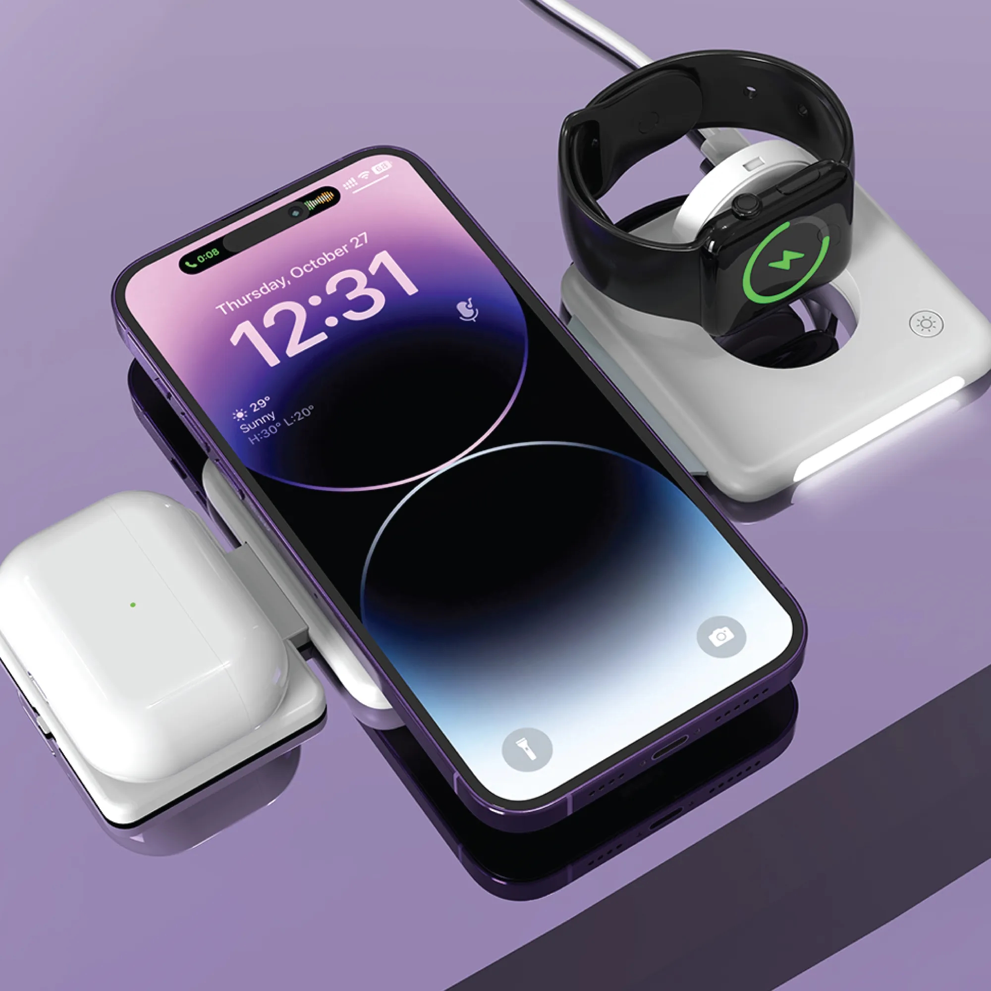 Cypress 3 in 1 MagSafe Foldable Wireless Charger 1