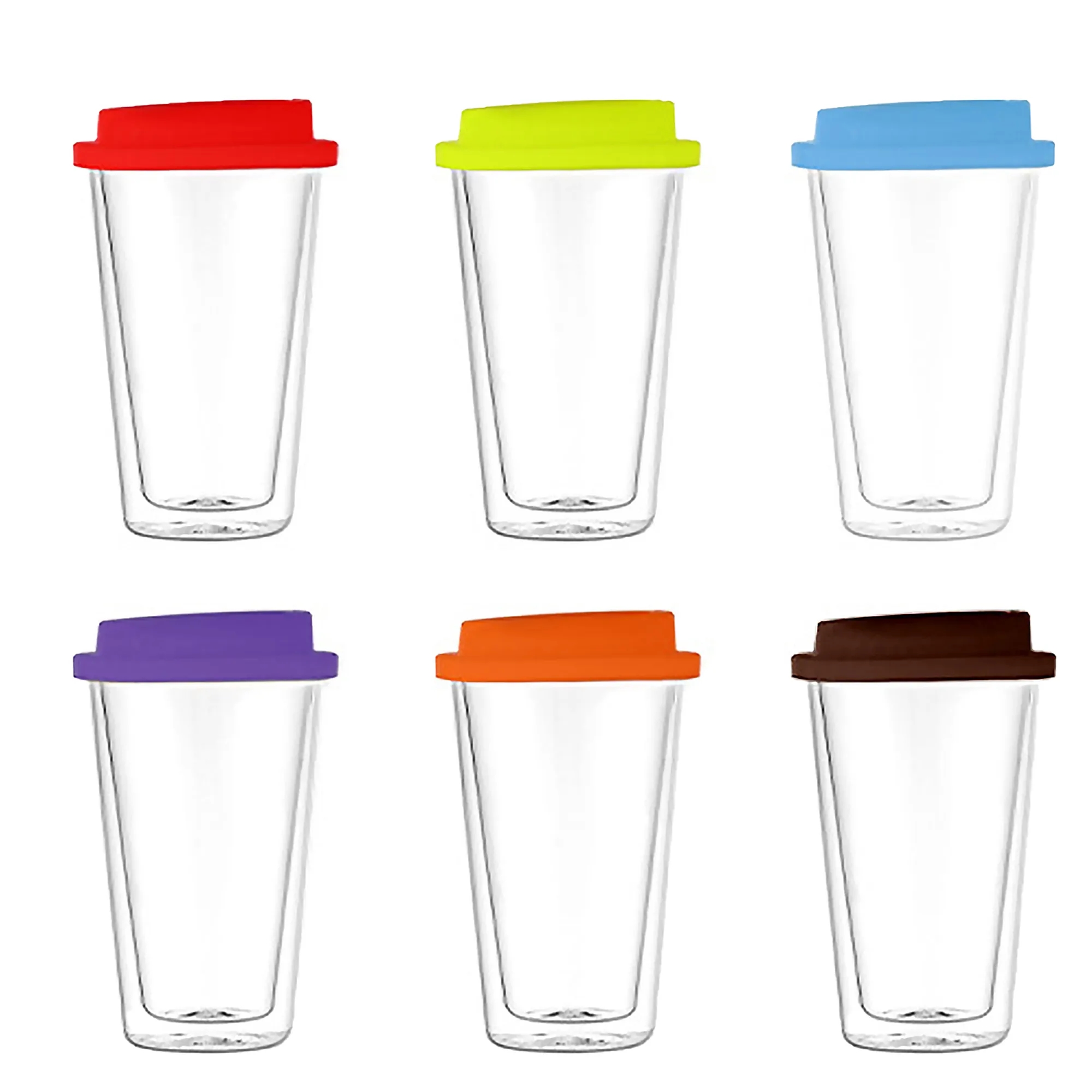 12oz Double-Walled Glass Cup 6
