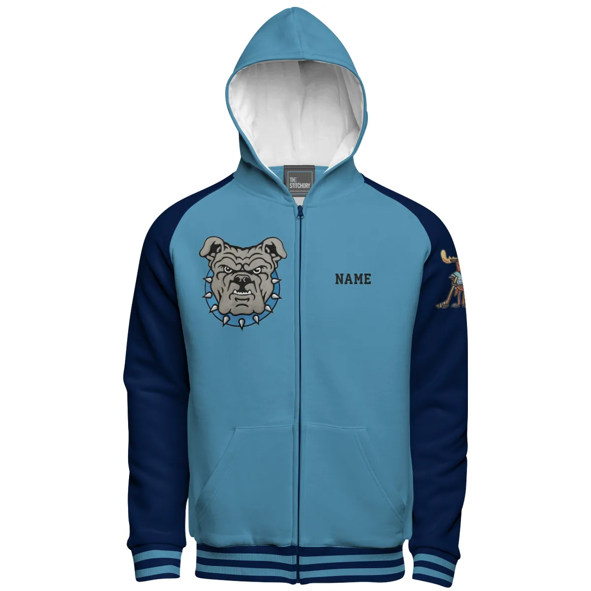 Custom Cotton Hoodie (Zip Up), custom hoodie or sweatshirt with logo imprint 3