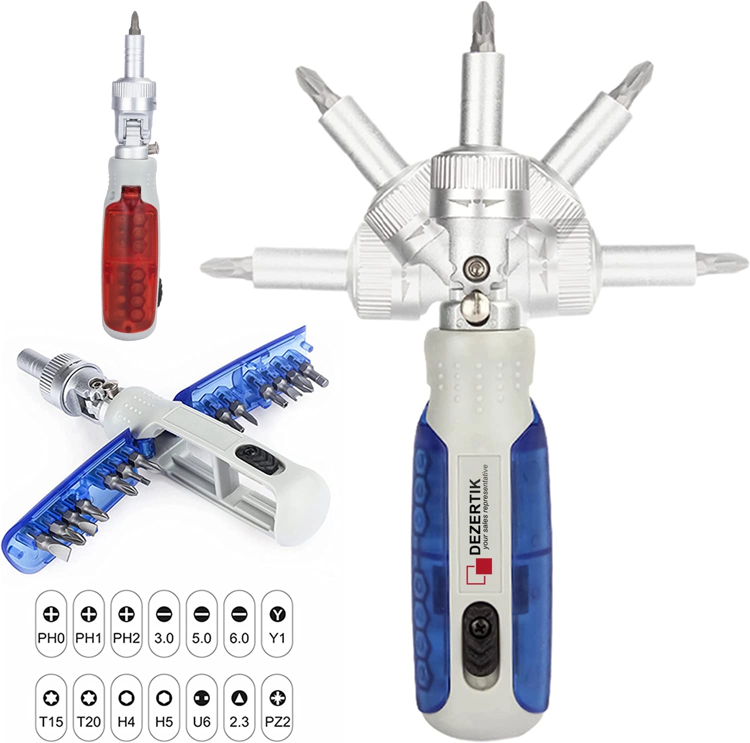 14 In 1 Ratcheting Multitool Screwdriver 3