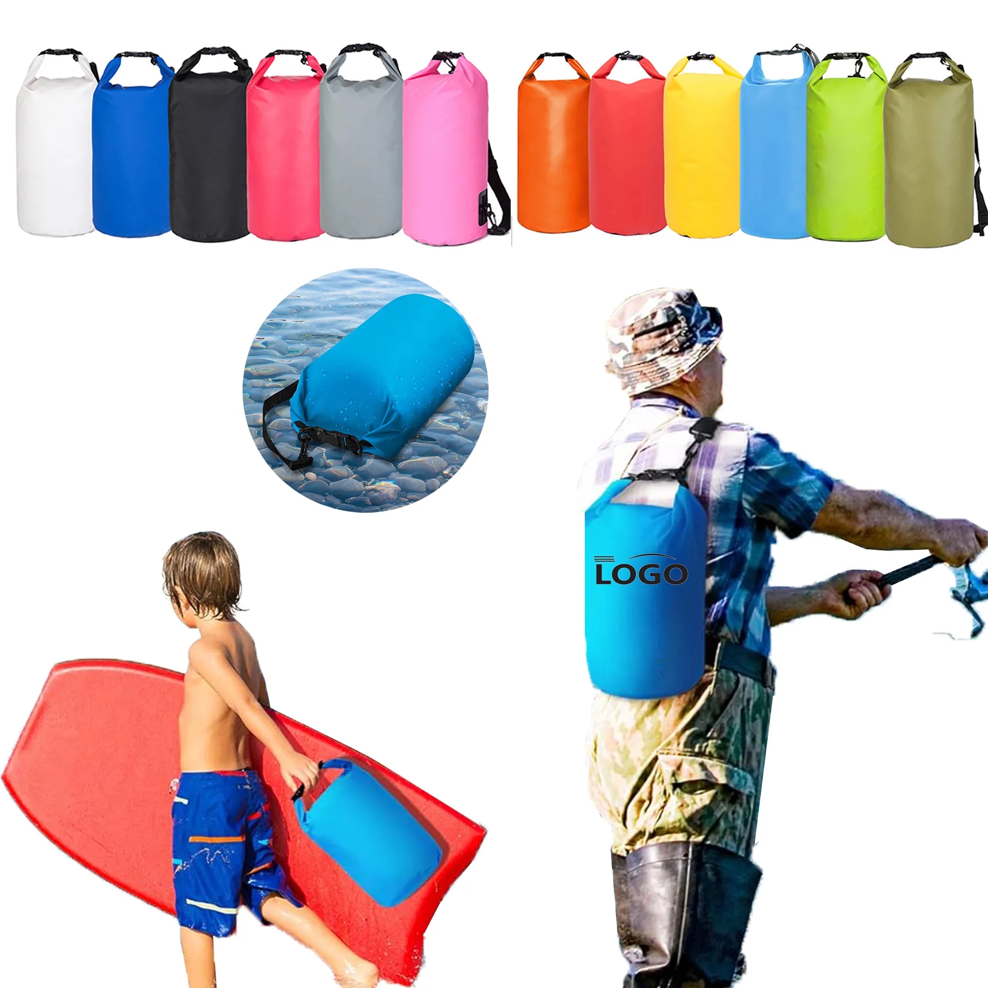 500D PVC Swimming Beach Waterproof Bag 3