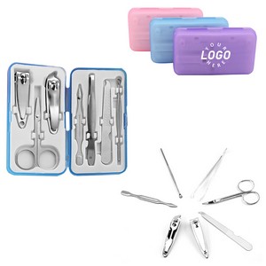7 Pieces Manicure Set With Plastic Case 6