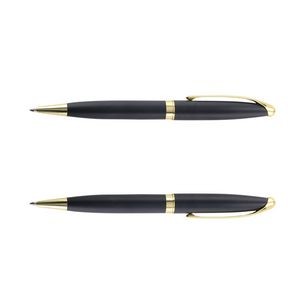 Black Metallic Retractable Cap Ballpoint Pens 11