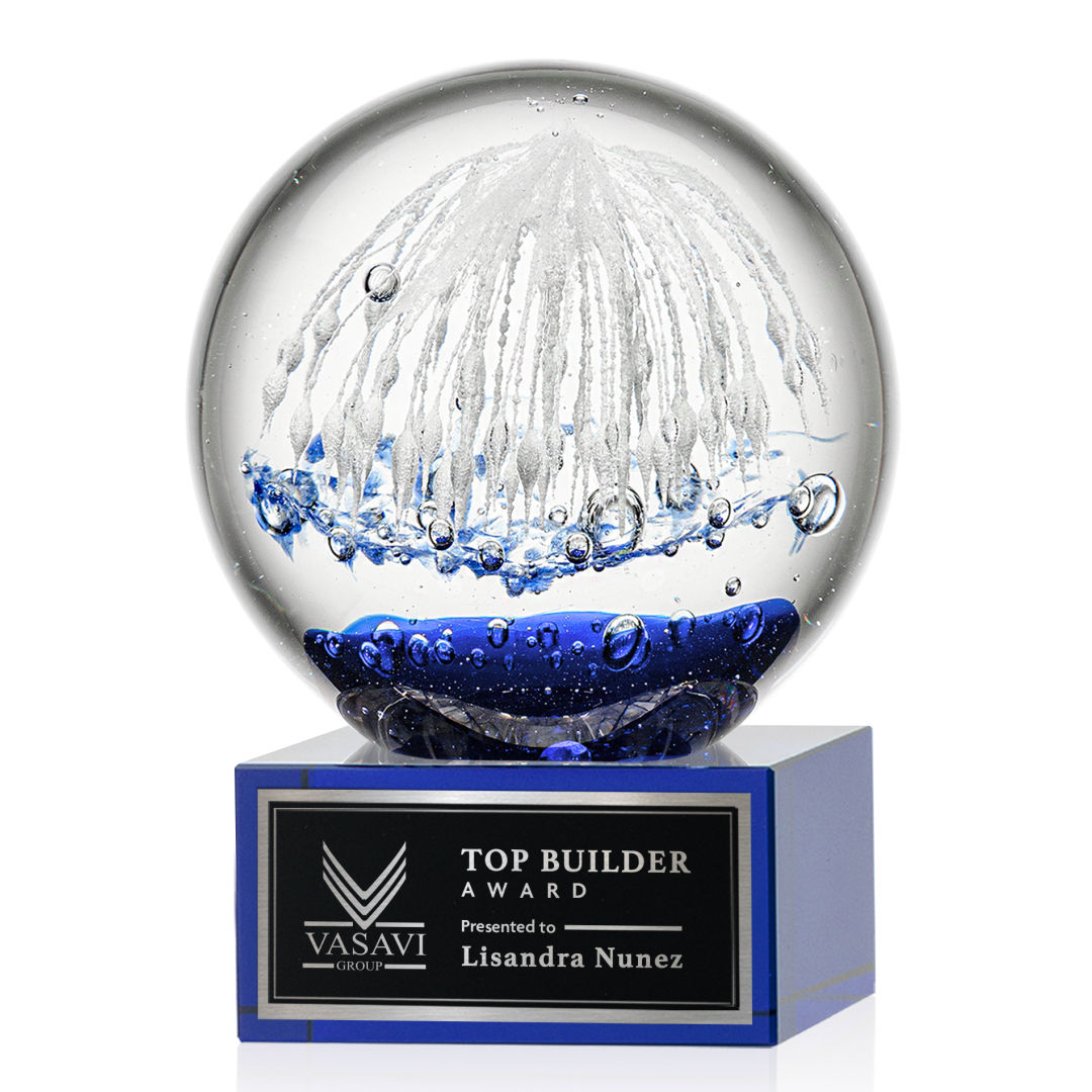 Starburst Award on Hancock Base - Blue 20