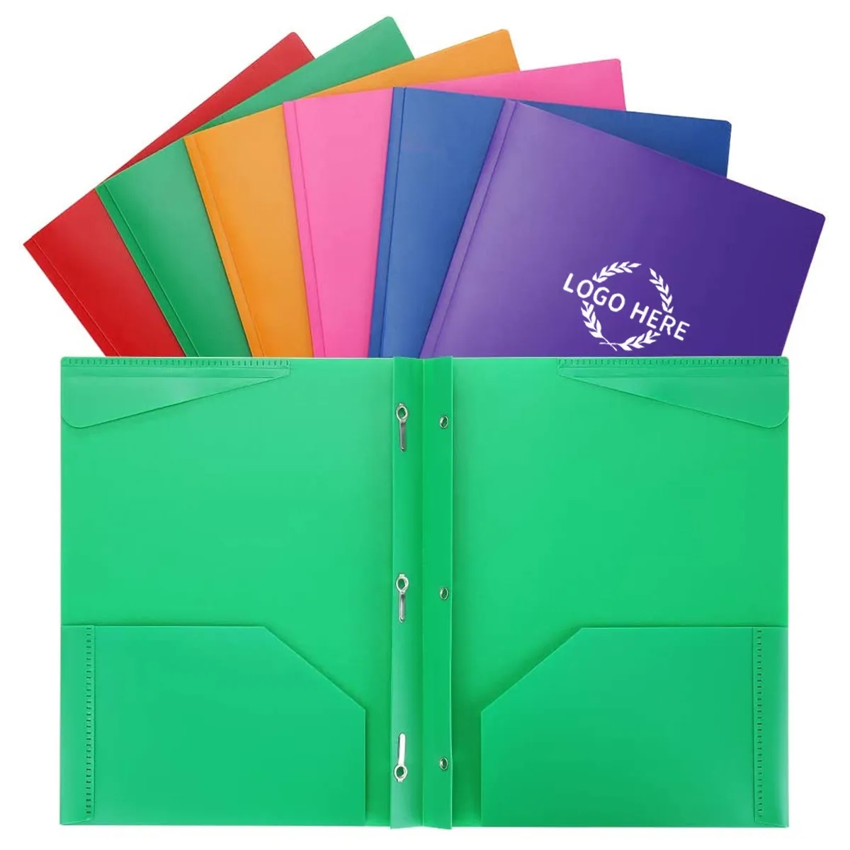 Folders with 2 Pockets and Prong with Fasteners 3