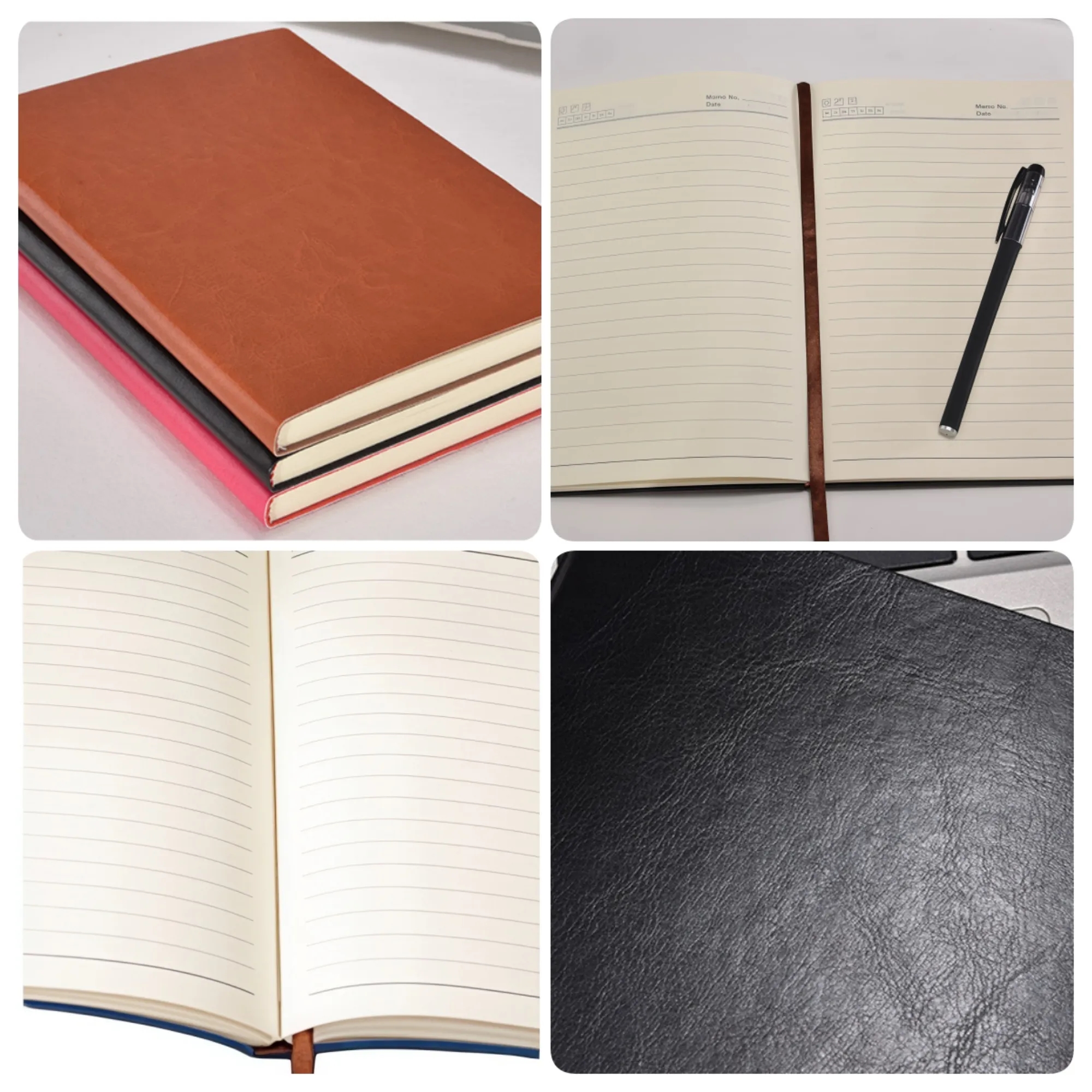 PU Leather Business Notebook Journal Custom Logo 2