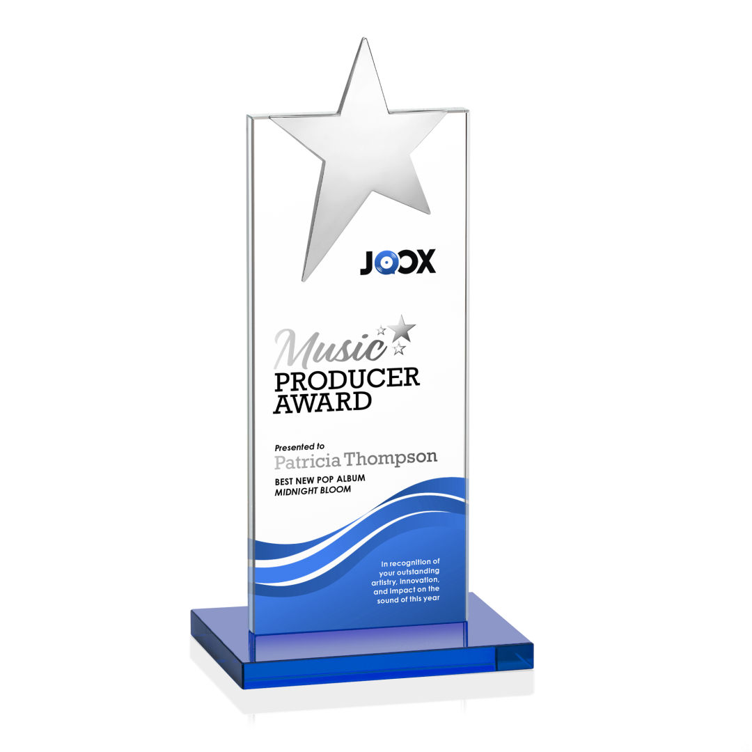 Bryanston Chrome Star VividPrint™ Award - Sky Blue 7