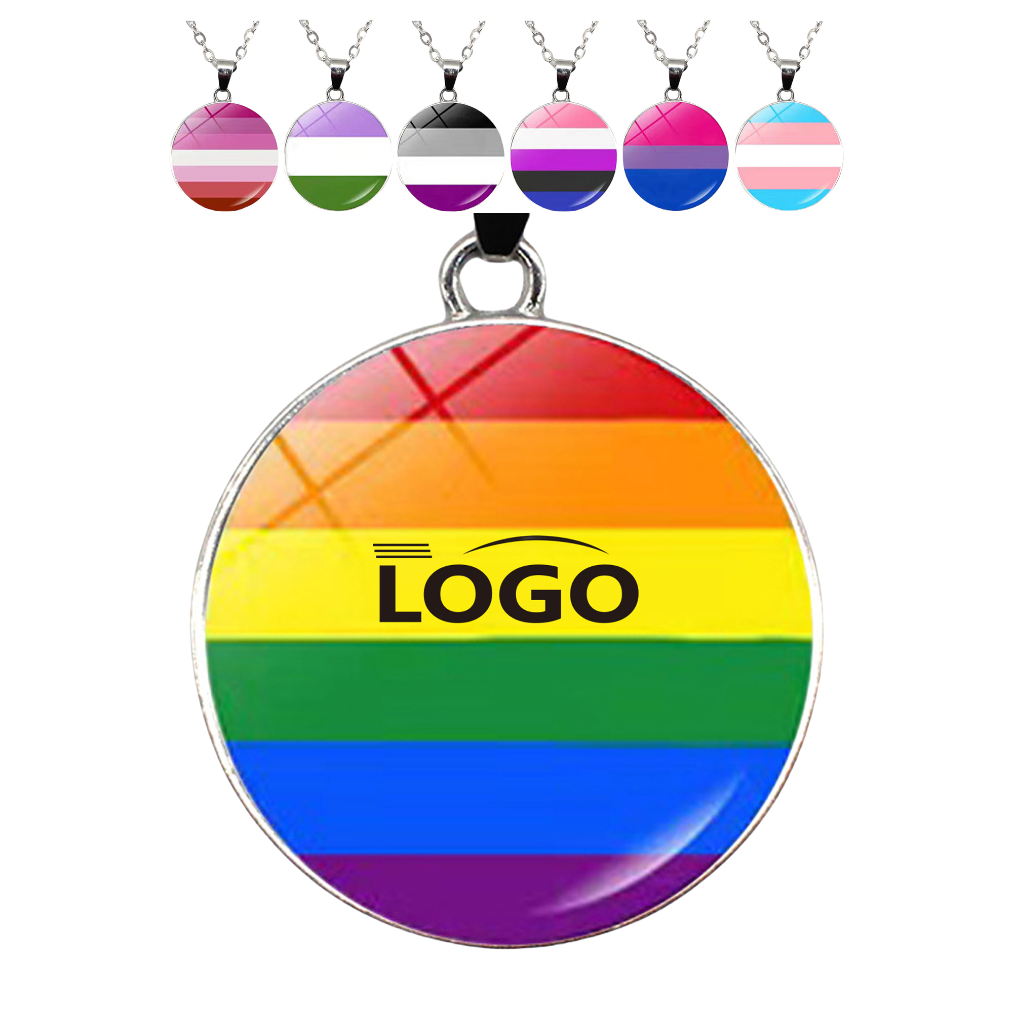 Rainbow Gay Pride Necklace MOQ20 2