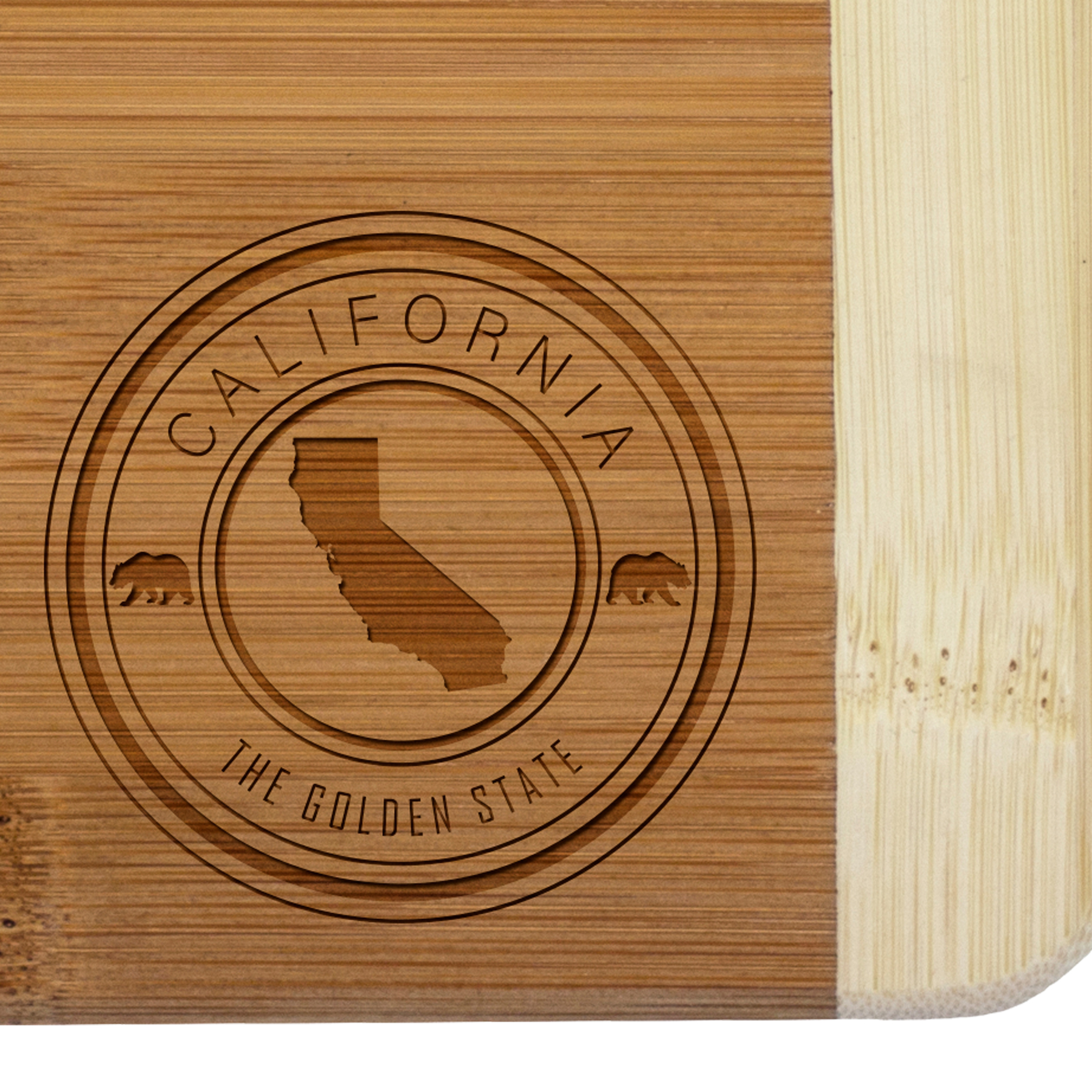 California State Stamp 2-Tone Bar Board 3