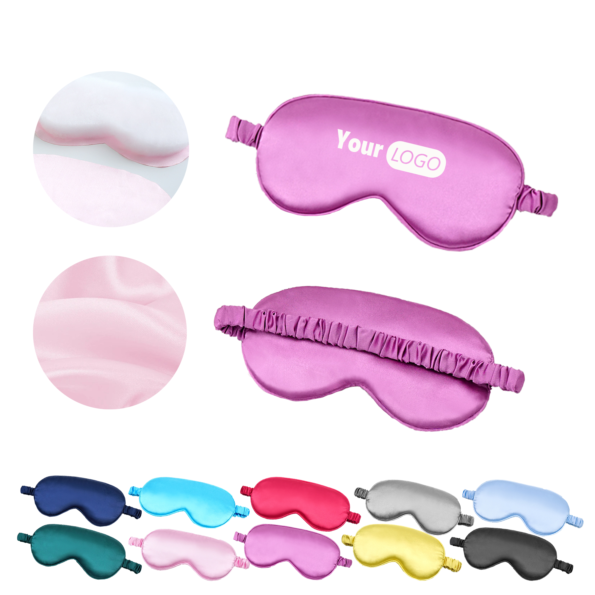 Eye Mask Made of Faux Silk MOQ 50 2