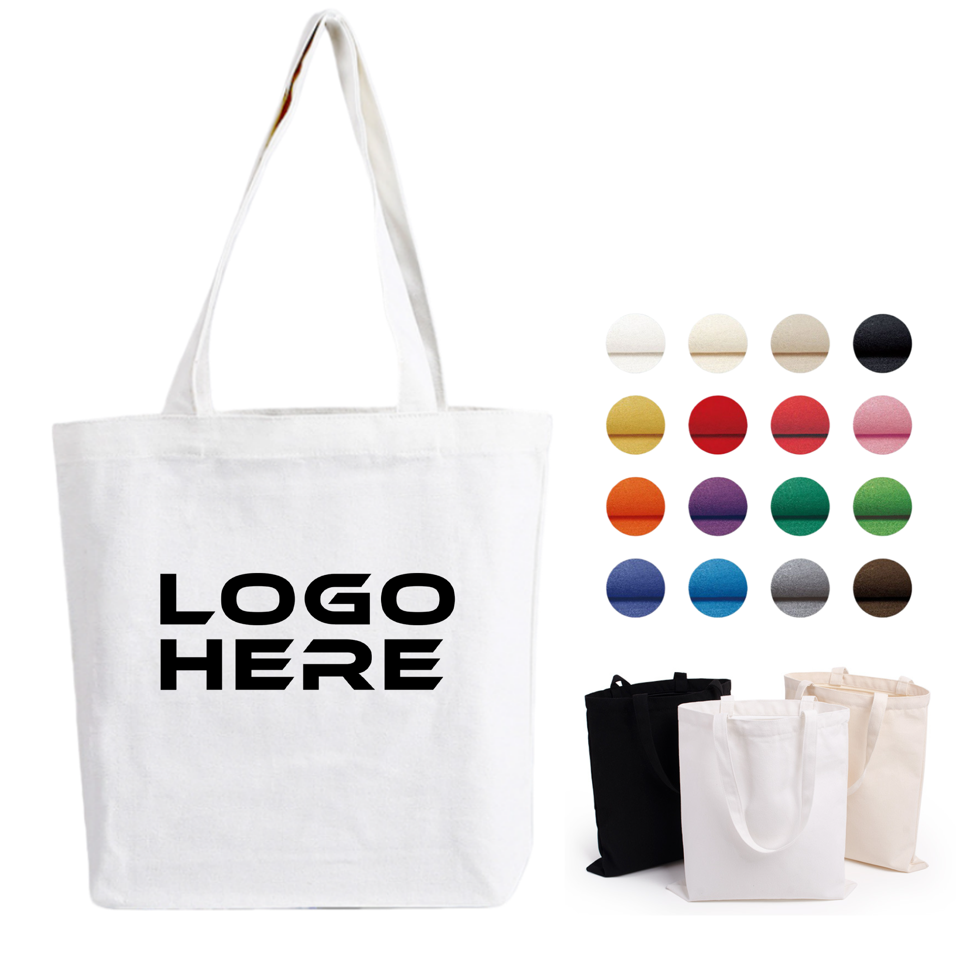 Single Shoulder Canvas Shopping Bag 1