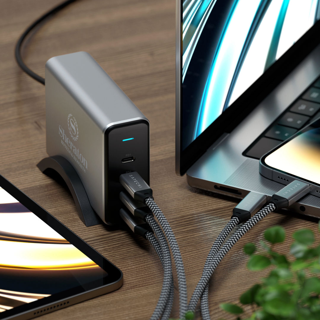SATECHI® 165W USB-C 4-Port PD GaN Charger 4