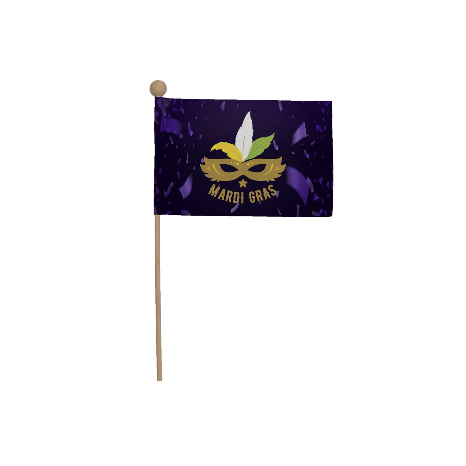 4" x 6" Stick Flag Kits with Ball Tip (Set of Six)