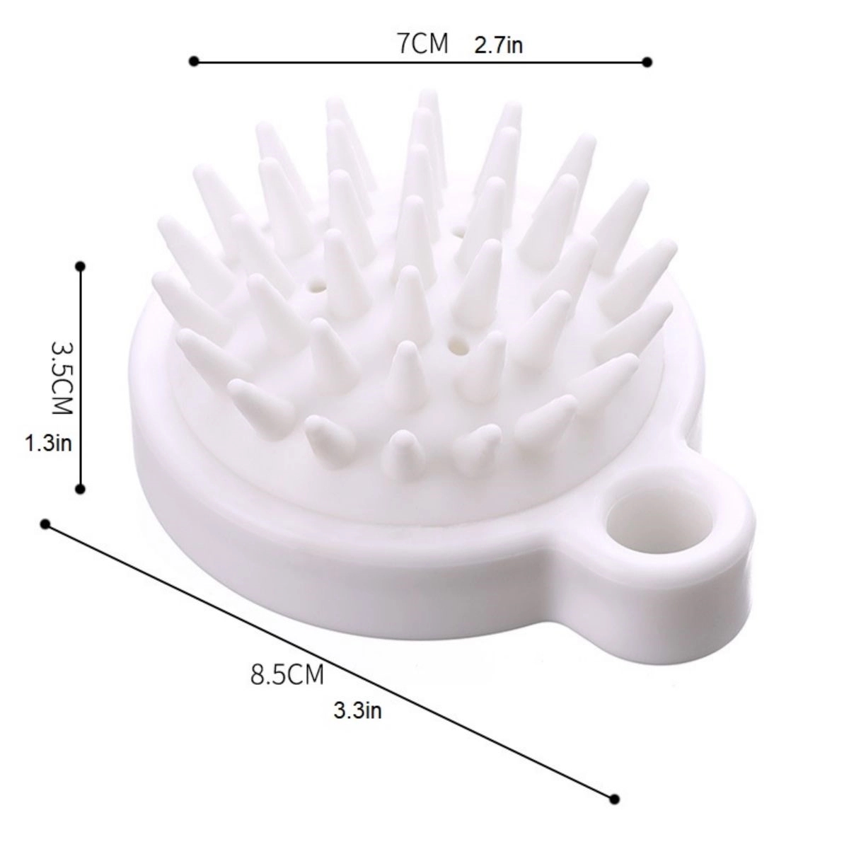 Silicone Shower Hair Massager Brush 4