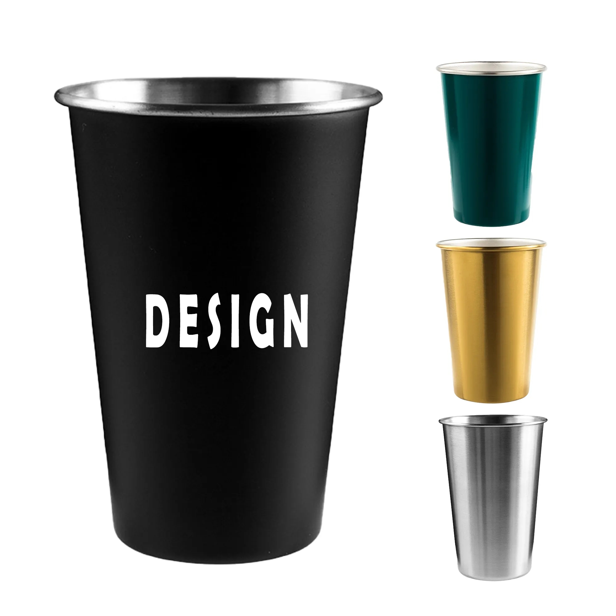 16oz Stainless Steel Pint Glass 3